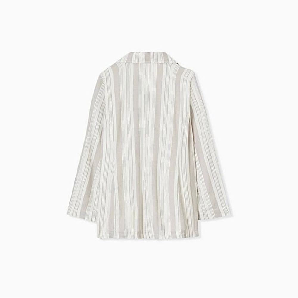 Torrid Linen Blazer in Stripe - Picture 2 of 7